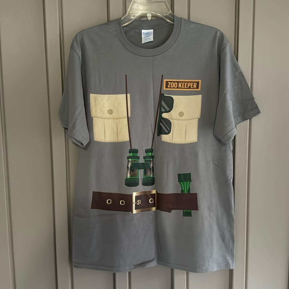 Zoo Keeper Halloween Costume Shirt size Medium